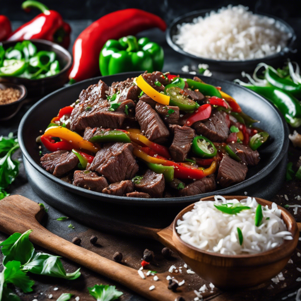 Peppered Garlic Beef Stir-Fry