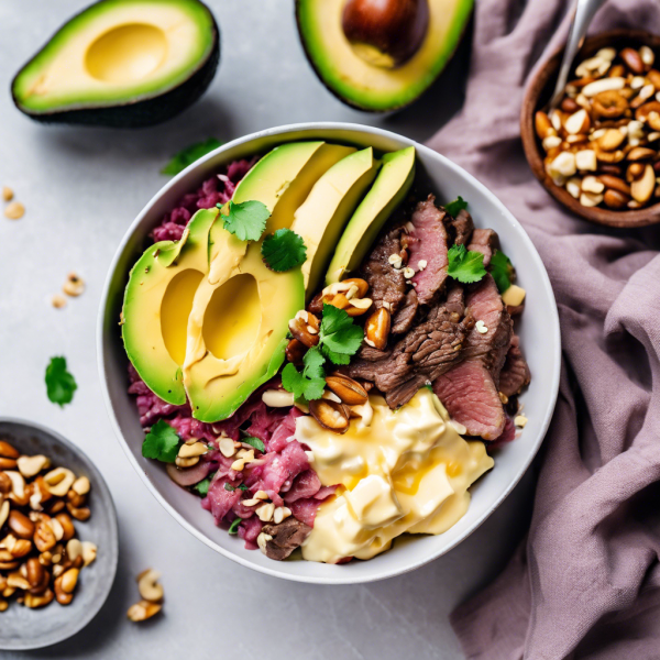 Keto Avocado Beef Bowl