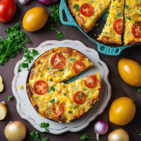 Cheesy Potato and Onion Frittata