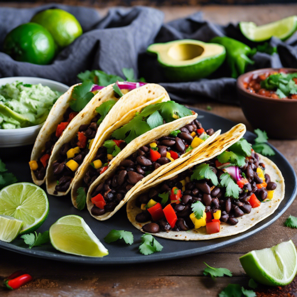 Spicy Black Bean Tacos