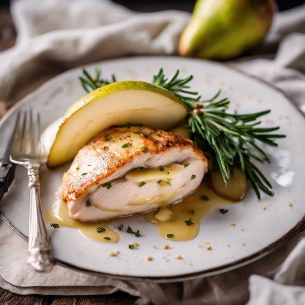 Pear and Brie Stuffed Chicken Breast