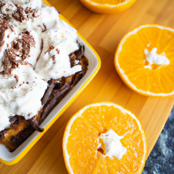 Keto Banana Chocolate Orange Dessert