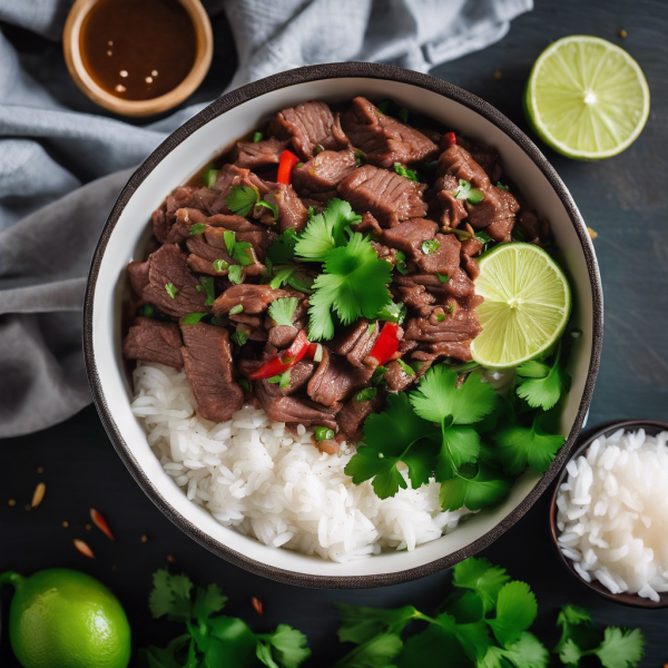 Thai Beef Rice Bowl