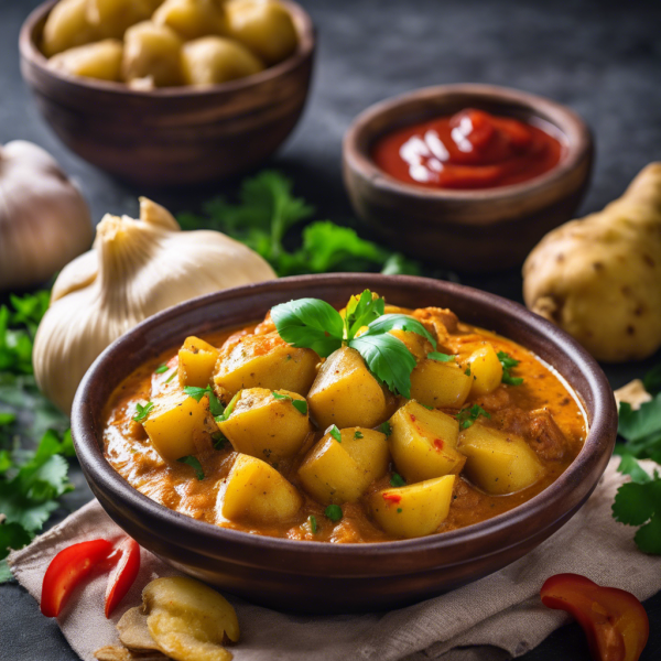 Butter Garlic Potato Curry