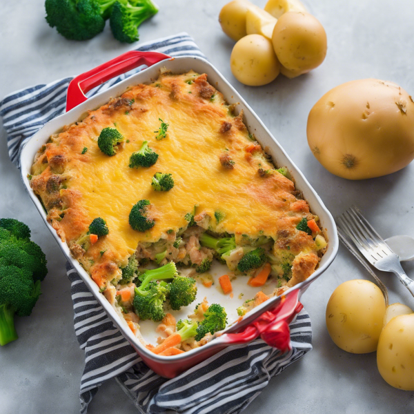 Cheesy Tuna and Vegetable Bake