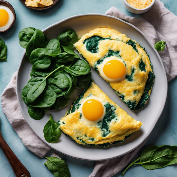 Cheesy Spinach Omelette