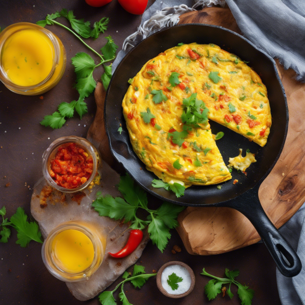 Indian Masala Cheese Omelette