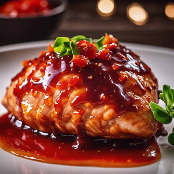 Sweet and Tangy Ketchup Glazed Chicken