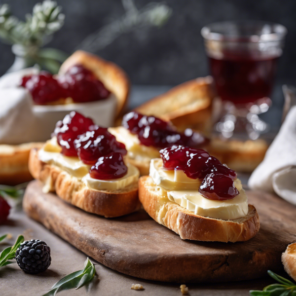 Jam and Brie Crostini