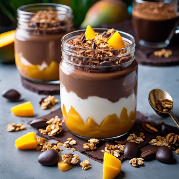 Chocolate Coffee Mango Parfait