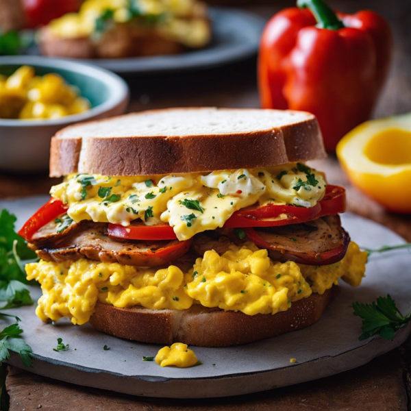 Portuguese Pork and Egg Sandwich