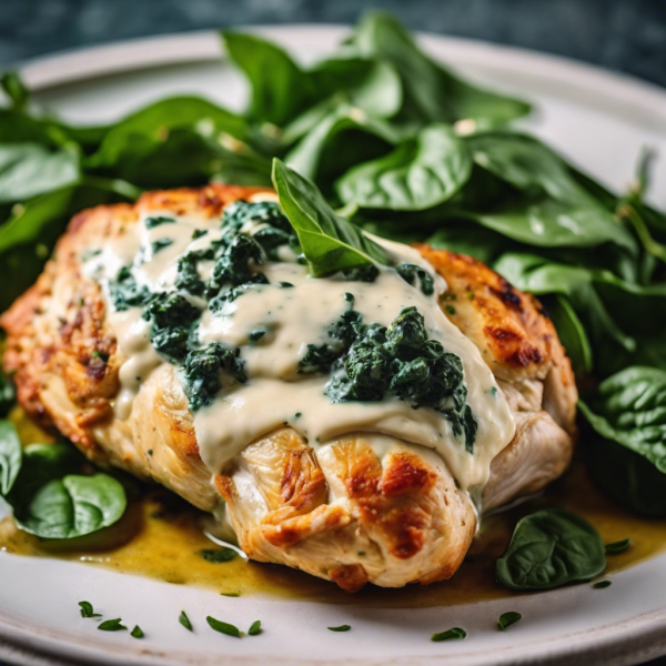 Creamy Spinach Stuffed Chicken Breast