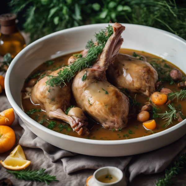 Braised Rabbit with Herbs