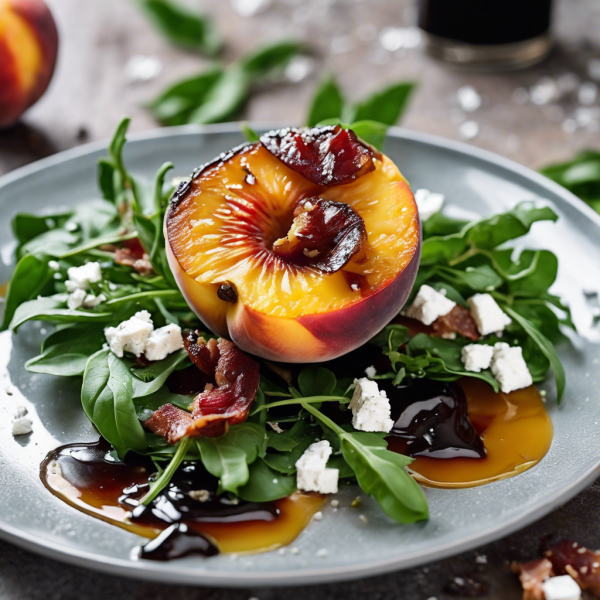 Grilled Peach and Prosciutto Salad