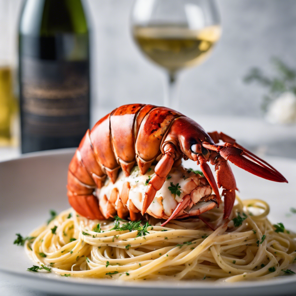 Lobster Linguine in White Wine Sauce