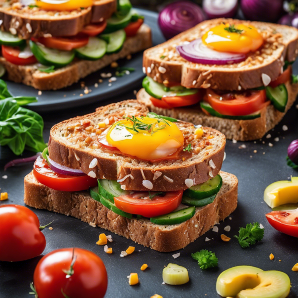 Healthy Veggie Breakfast Toast