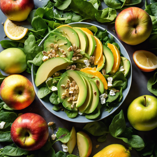 Apple Avocado Salad with Citrus Dressing