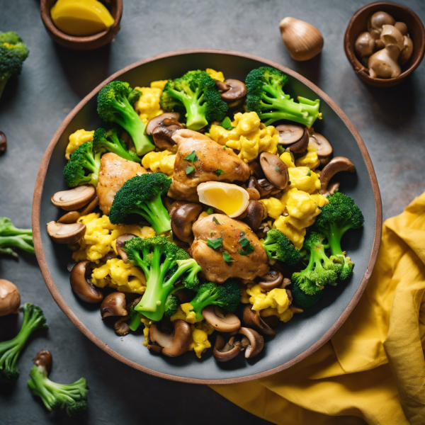 Ginger Chicken Stir-Fry with Broccoli and Eggs