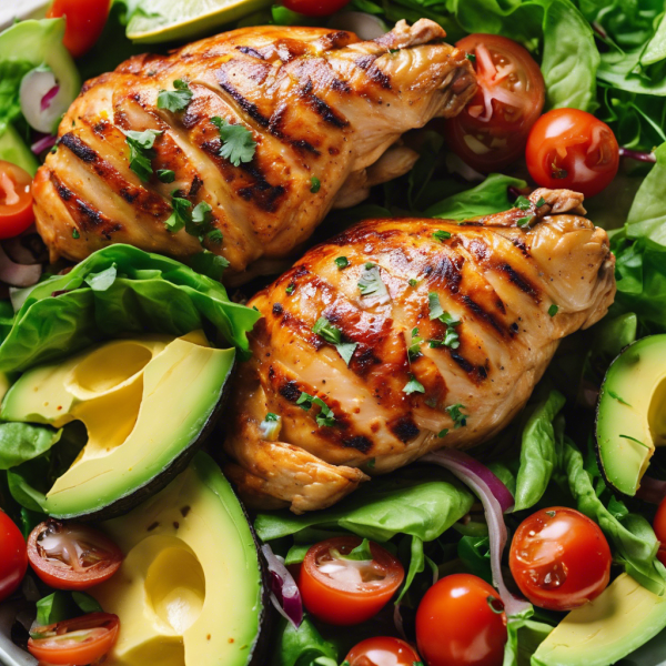 Grilled Chicken and Avocado Salad