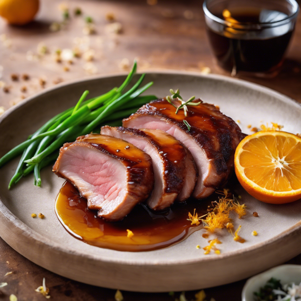 Crispy Duck Breast with Orange Glaze