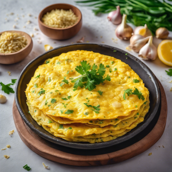 Garlic Ginger Onion Omelette