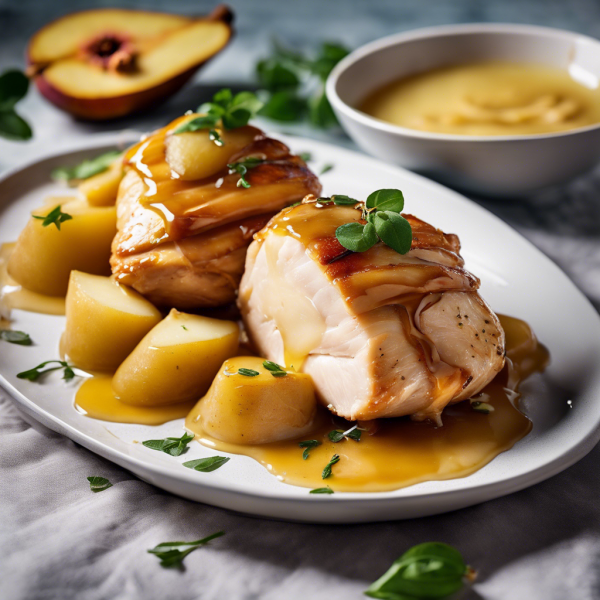 Honey-Glazed Pear and Brie Stuffed Chicken