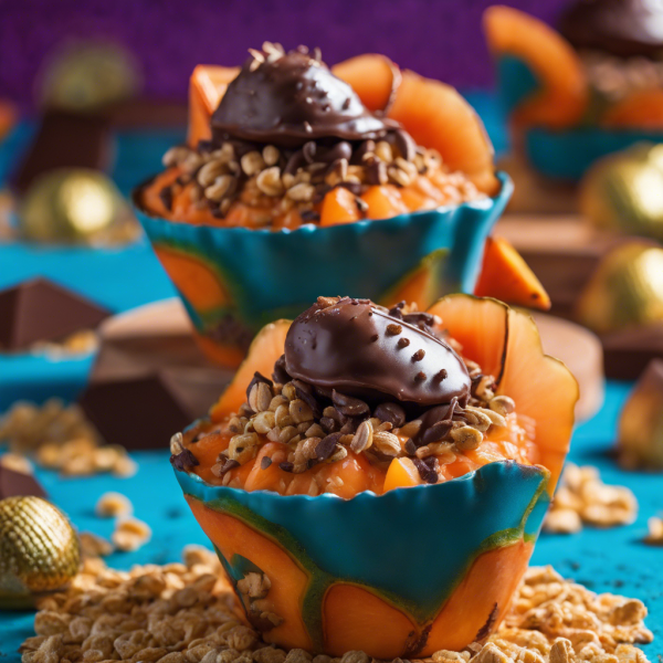 Cuban Crab and Chocolate Cantaloupe Cups