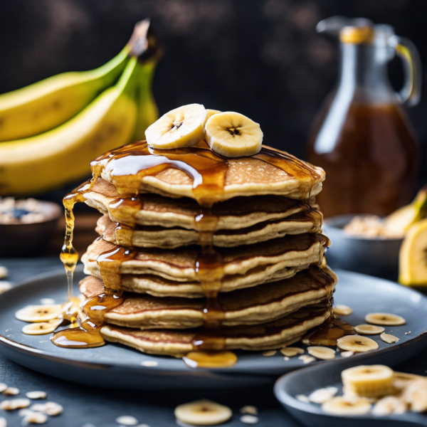 Banana Oatmeal Pancakes