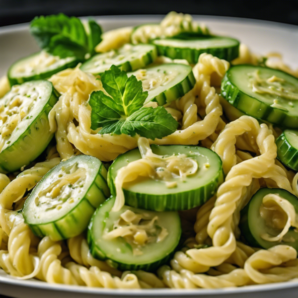 Creamy Cucumber Ginger Garlic Pasta