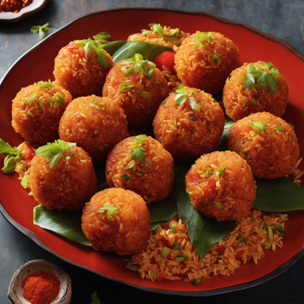 Spicy Tomato Rice Balls