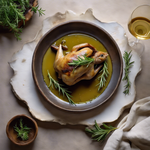 Braised Rabbit with Rosemary and White Wine