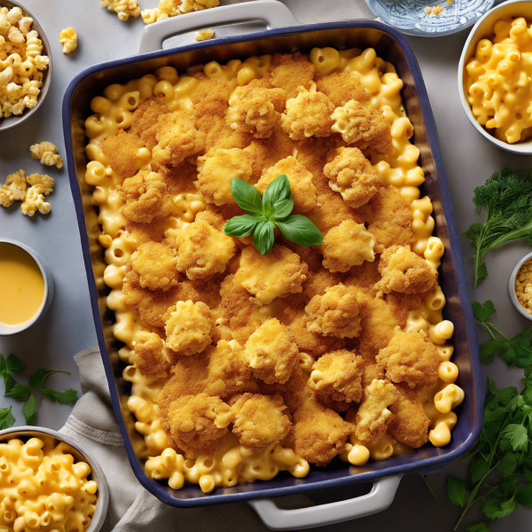 Crunchy Chicken Mac & Cheese Bake