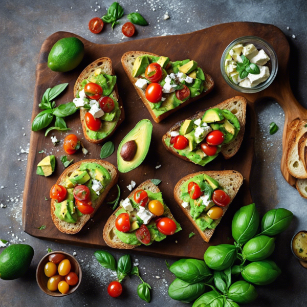 Mediterranean Avocado Bruschetta