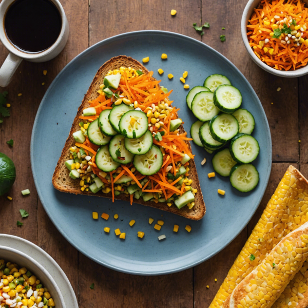 Indian Spiced Veggie Breakfast Toast