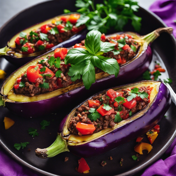 Turkish Stuffed Eggplant (Karniyarik)