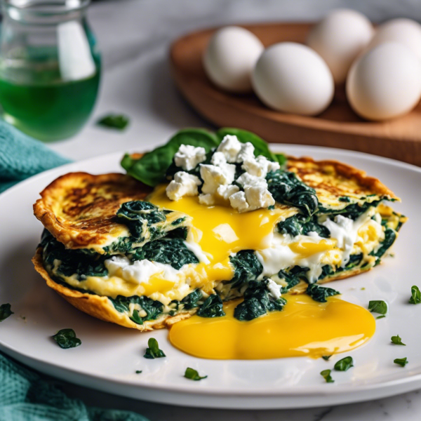 Savory Spinach and Feta Omelette