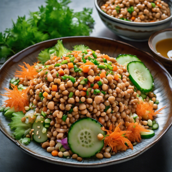 Asian-Inspired Natto and Jellyfish Salad