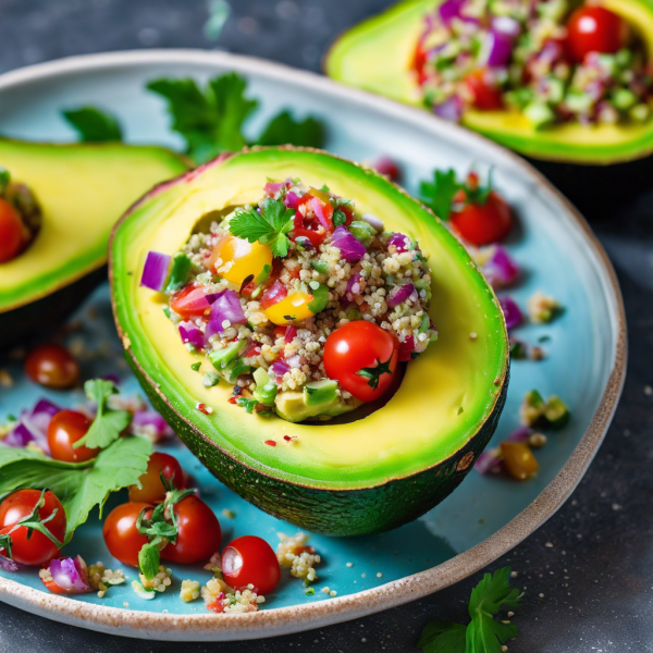 Avocado Stuffed with Quinoa Salad