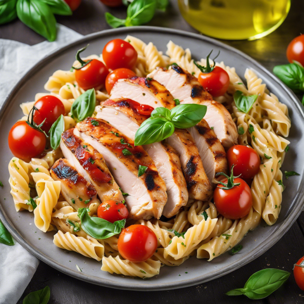 Tomato Basil Chicken Pasta