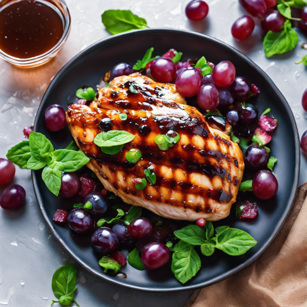 Balsamic Glazed Chicken with Grape Salsa