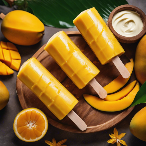 Mango Lassi Popsicles