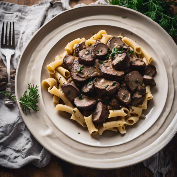 Steak and Mushroom Pasta