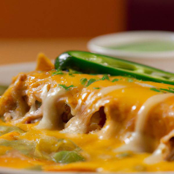 Green Chile Chicken Enchilada