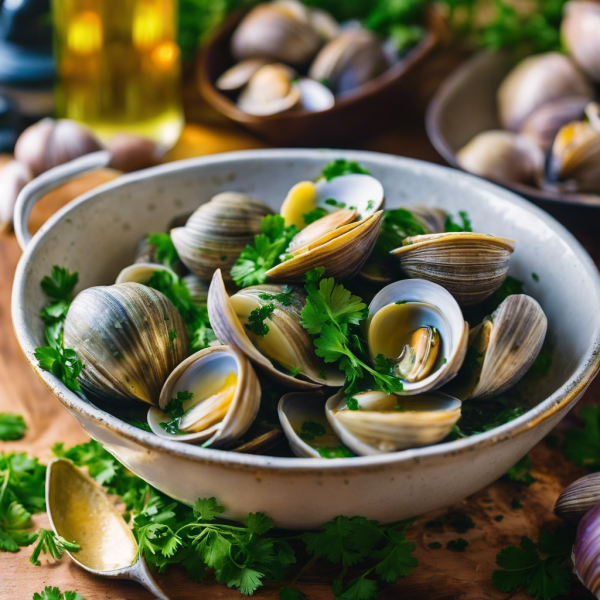 Garlic Butter Steamed Clams