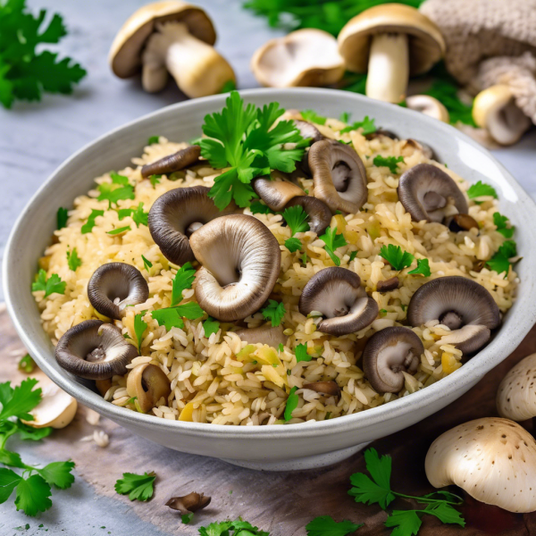 Savory Mushroom Rice Pilaf