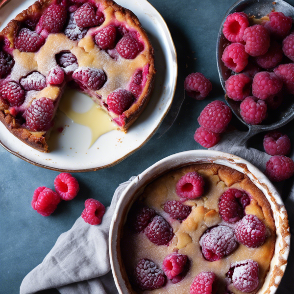 Vegan Raspberry Clafoutis