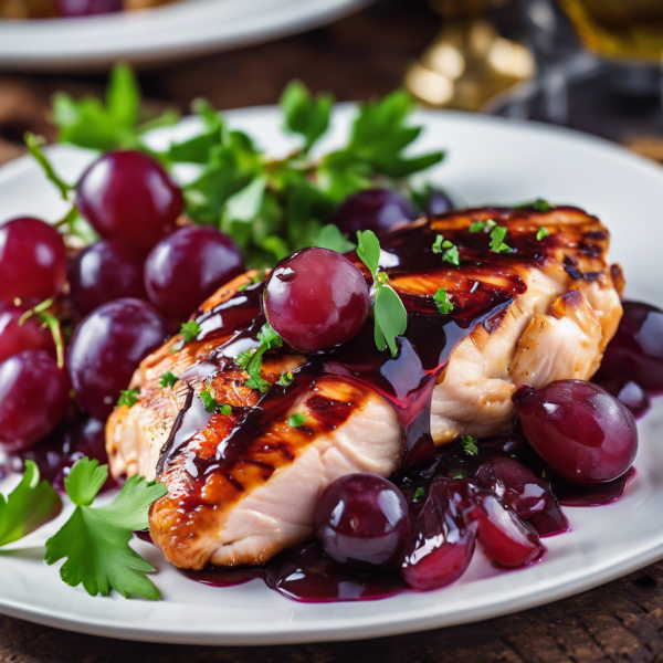 Balsamic Chicken with Grape Salsa