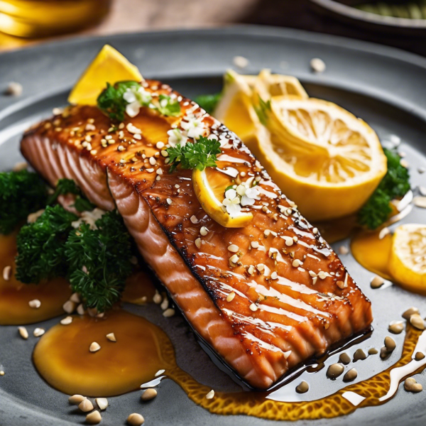 Ginger Honey Glazed Salmon