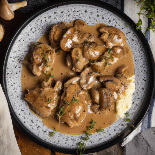 Chicken with Liver Sauce