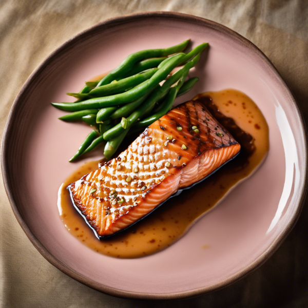 Soy-Glazed Salmon with Creamy Bean Sauce